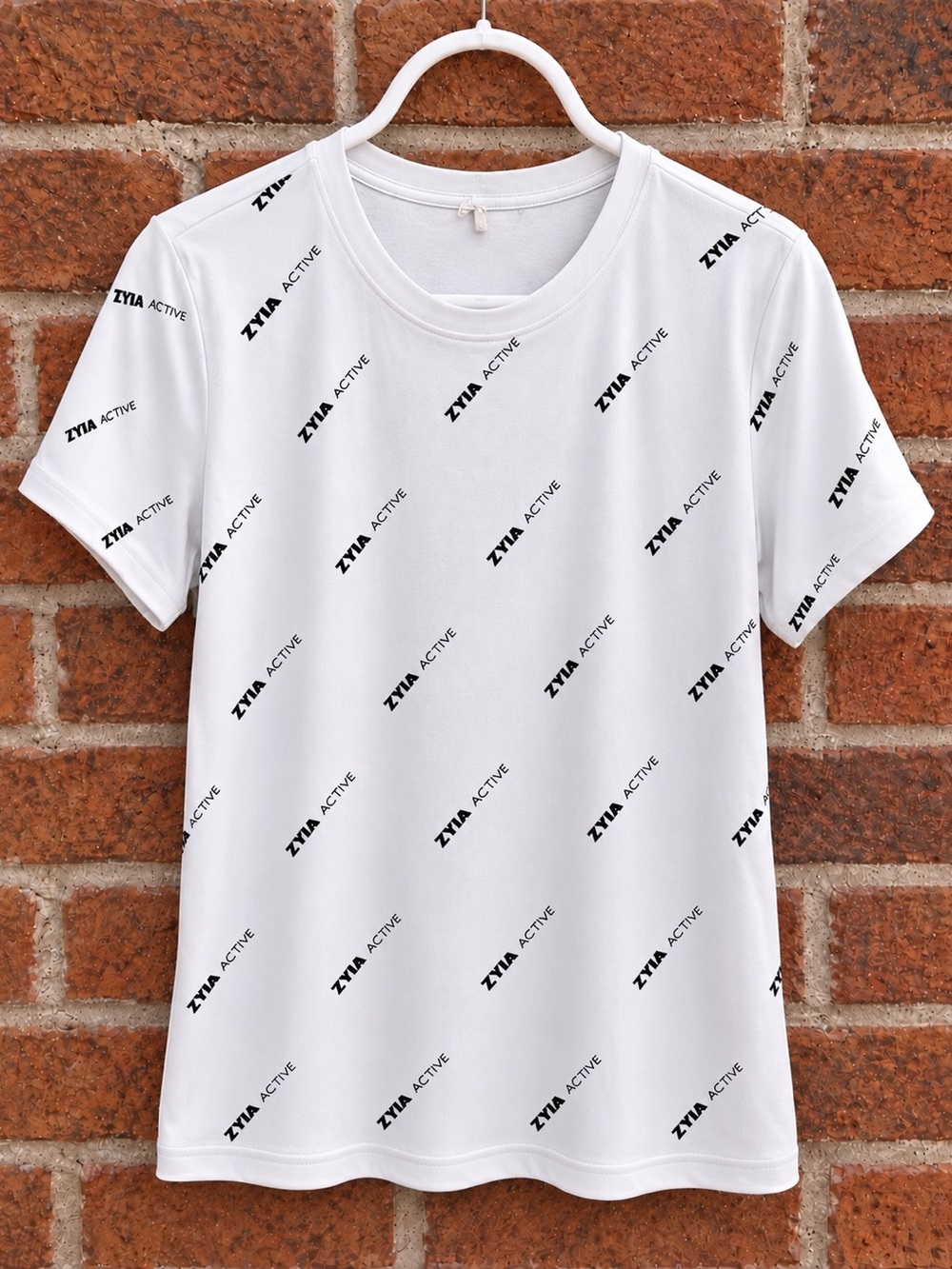 Women’s White ZYIA Short Sleeve Logo Tee
